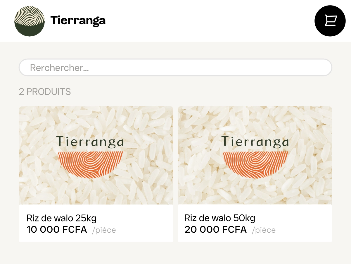 Aperçu de la boutique Tierranga